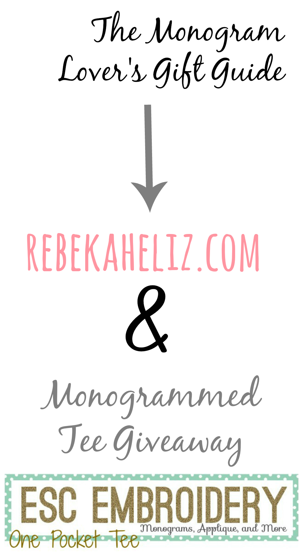 monogram lover's gift guide, giveaway, monogram giveaway