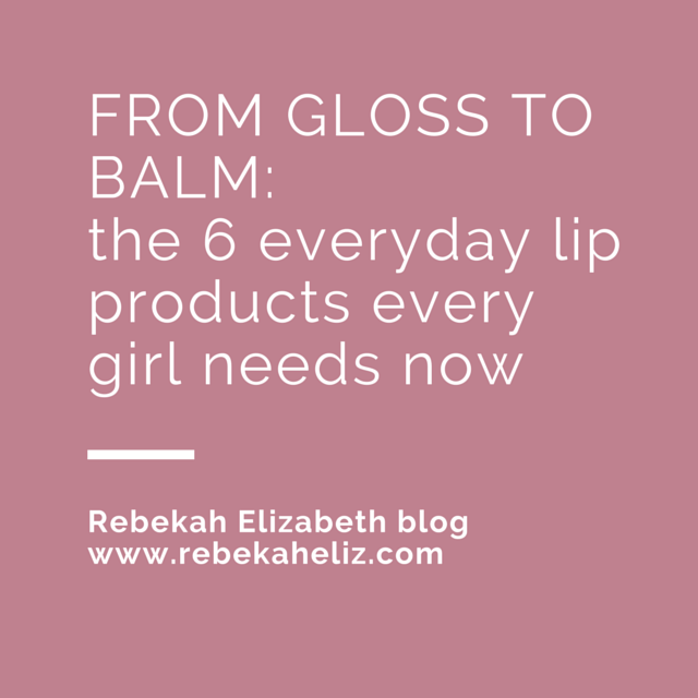 lip products, lip gloss, lip balm, lips, rebekahelizblog