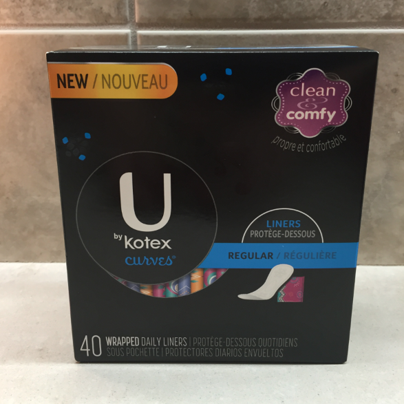 u by kotex, curves liners, kotex, monogram, cute packaging