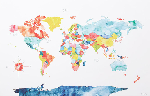 world travel, map, travel, uncommon goods