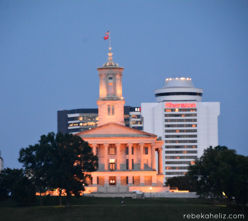 night view tennessee state capital