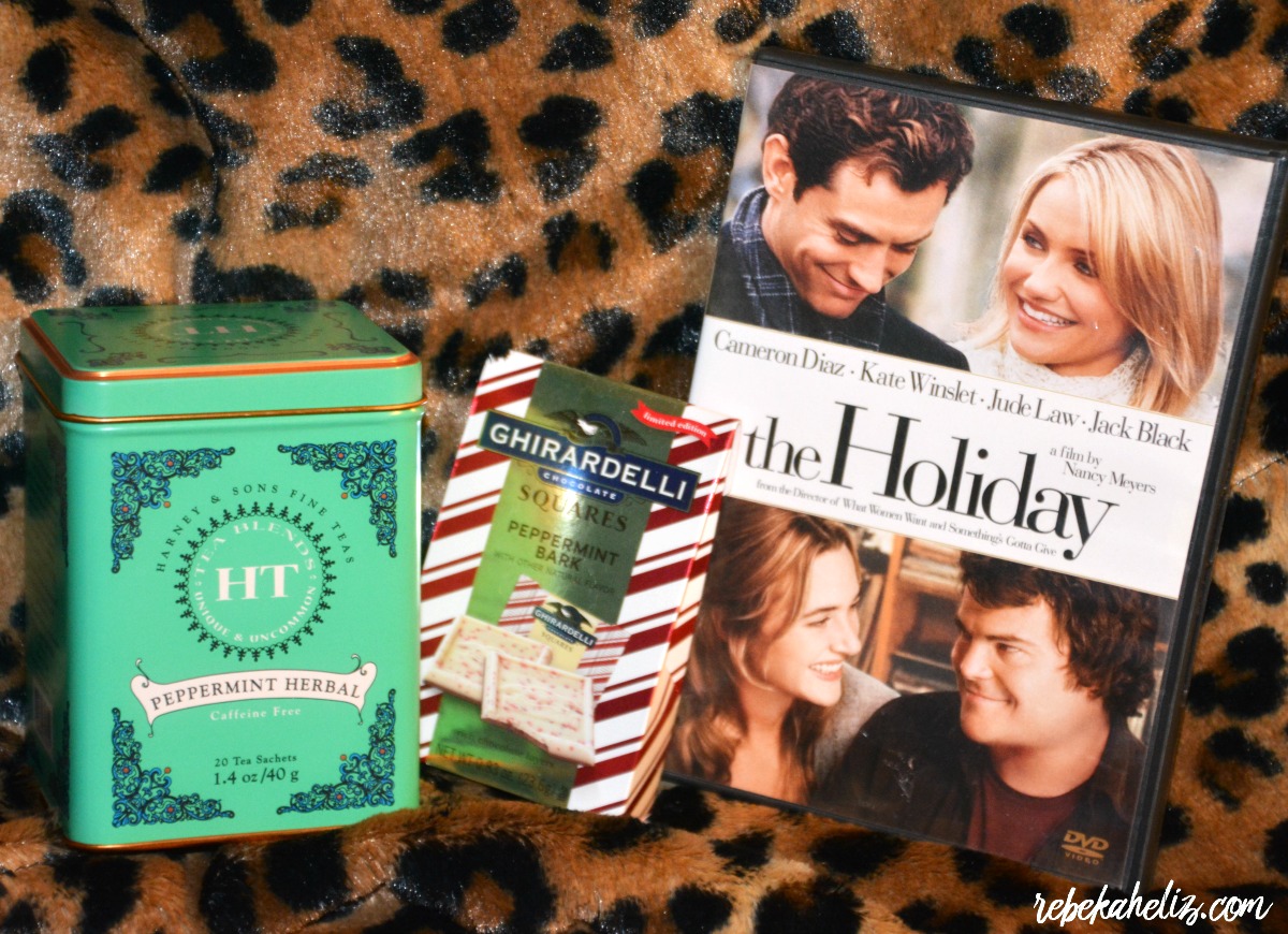 the holiday, movie, peppermint, peppermint tea, leopard, rebekaheliz