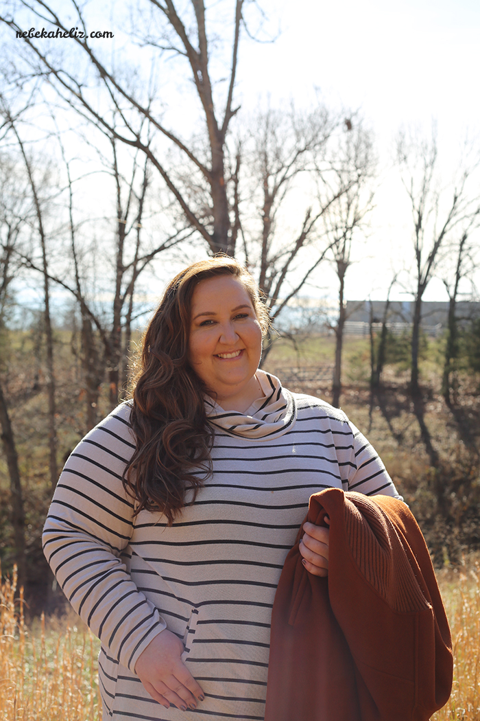 ootd, stripes, orange coat, coat sale, winter, rain jacket