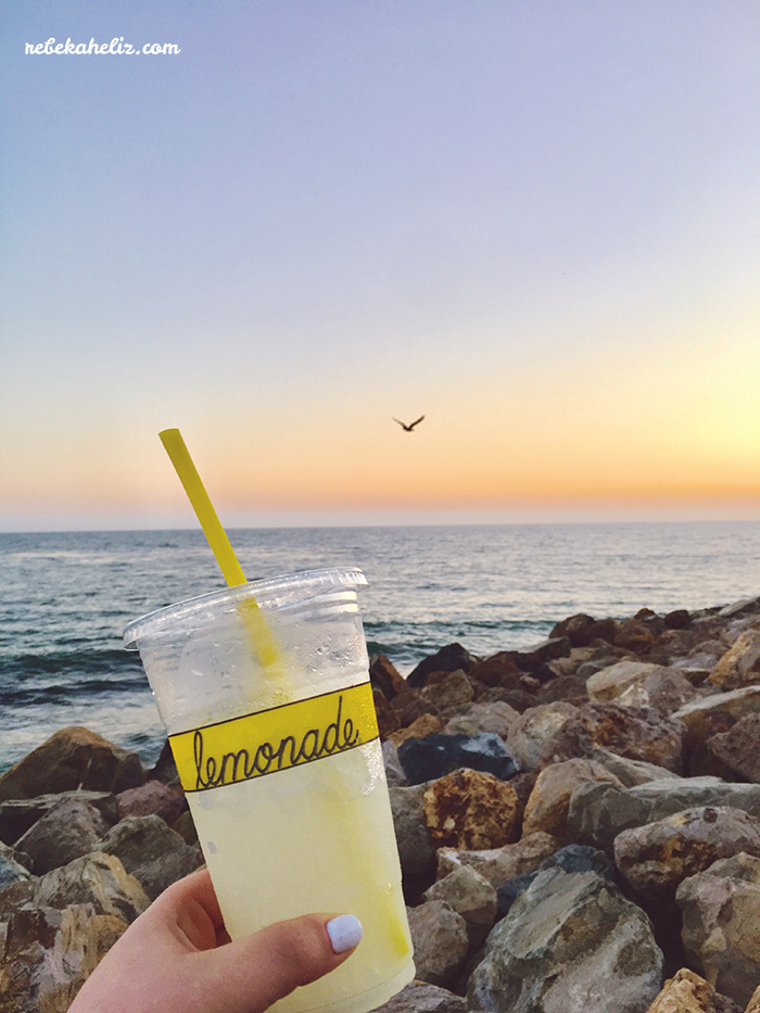 california, lemonade, Malibu, Pacific Ocean, ocean, travel, travel Tuesday, #rebekaheliztravel