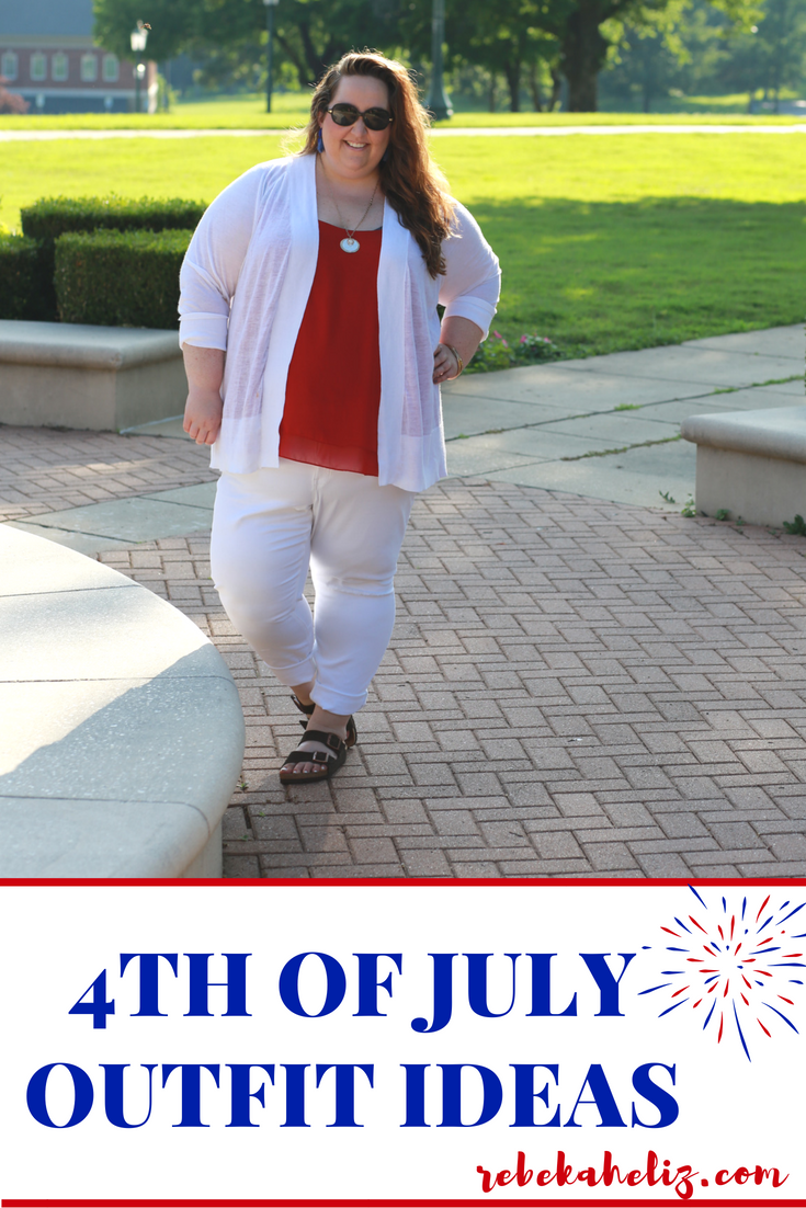 4th of july, amala pendant necklance, red white and blue, red tank, these curves, torrid, outfit ideas, ootd, wiw, jewelry, stella and dot