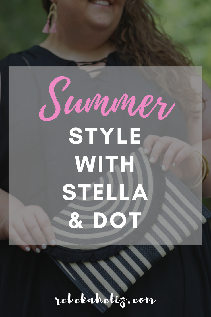 stella and dot, summer style, stella dot, black and white, black and white clutch