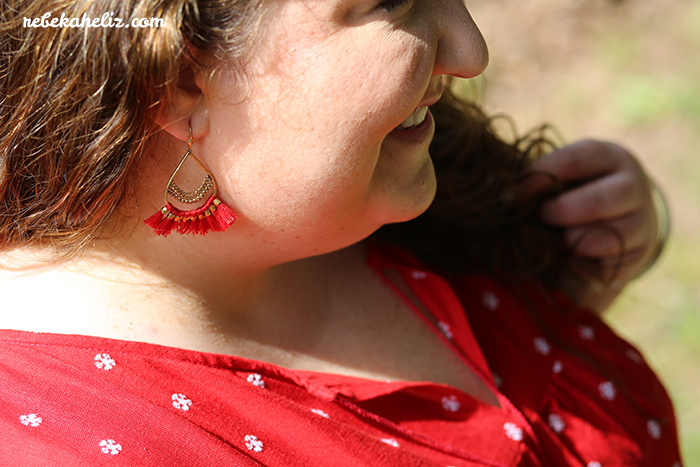 4th of july, amala pendant necklance, red white and blue, red tank, these curves, torrid, outfit ideas, ootd, wiw, jewelry, stella and dot, red dress