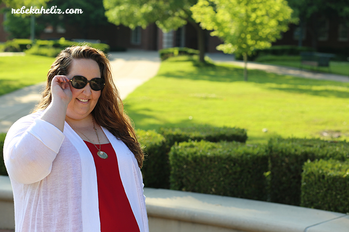 4th of july, amala pendant necklance, red white and blue, red tank, these curves, torrid, outfit ideas, ootd, wiw, jewelry, stella and dot