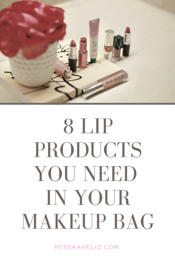 lip products, lips, lipstick, lip balm, lip gloss, dior, YSL, MAC, glossier, NARS, Buxom, #nationallipstickday, #rebekahelizbeauty, makeup, beauty, skincare