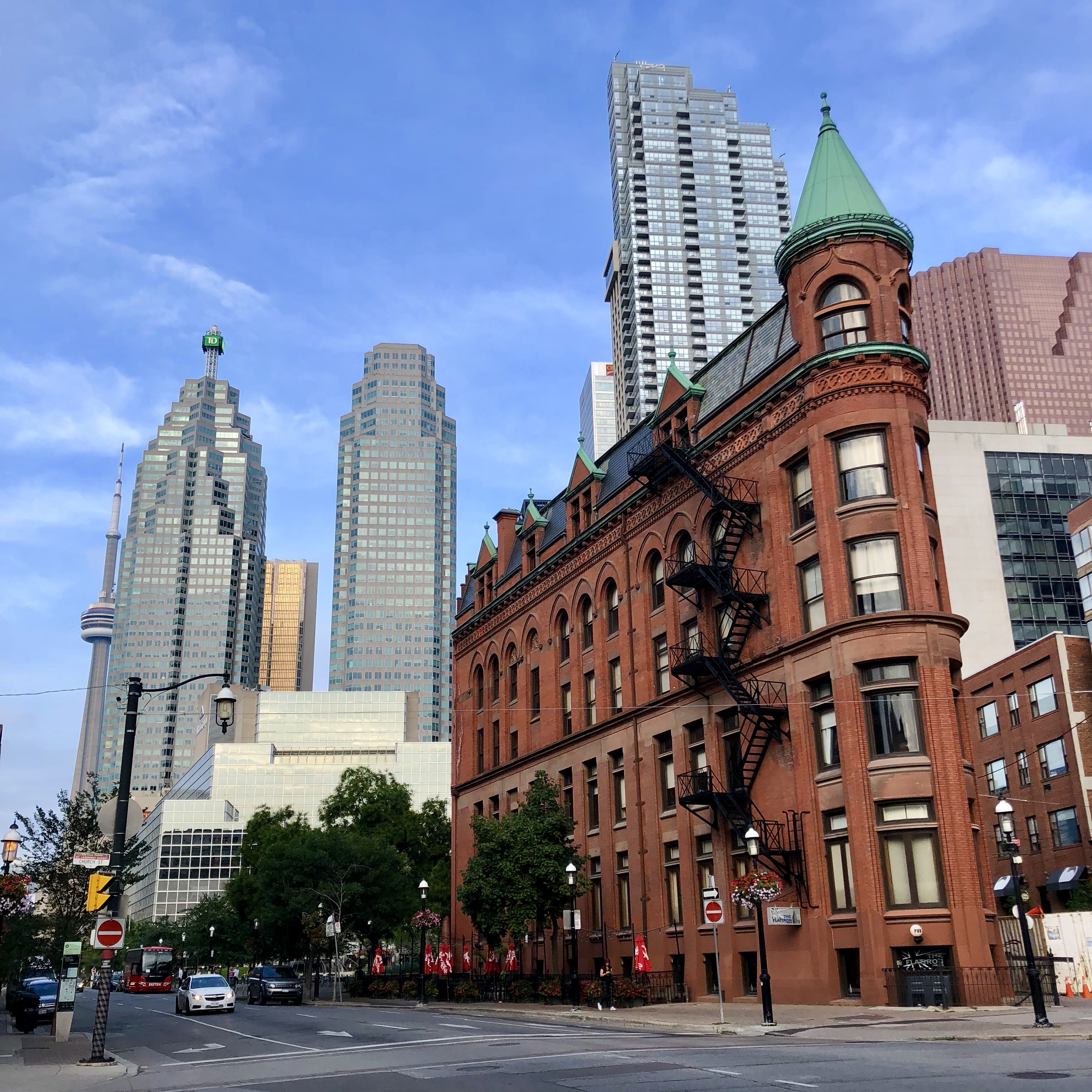 toronto, cn tower, travel tuesday, travel, gooderham building