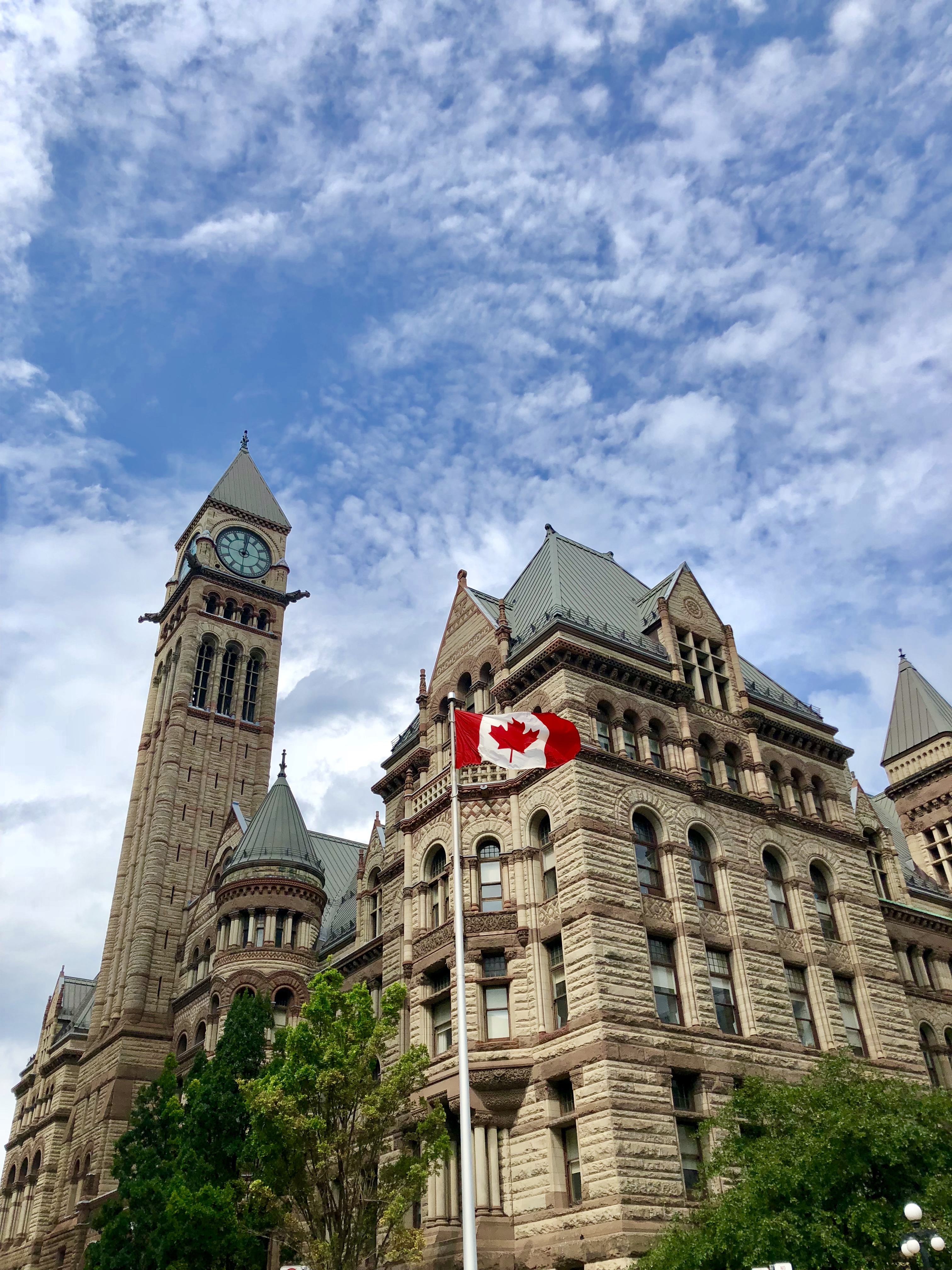 toronto, travel, travel Tuesday, Canada, maple leaf, Canadian flag, old city hall, #rebekaheliztravel