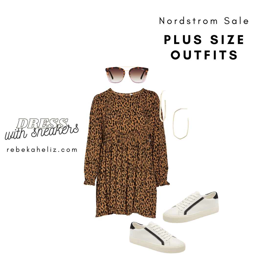 Nordstrom Sale, nsale, leopard dress, plus size outfits
